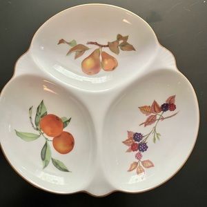 Royal Worcester Evesham Triple Dish